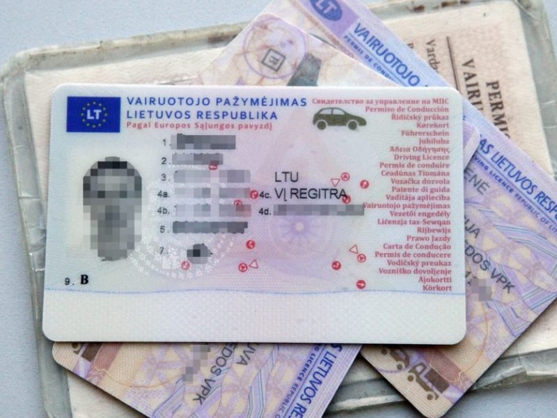 Vairuotojo pažymėjimas
